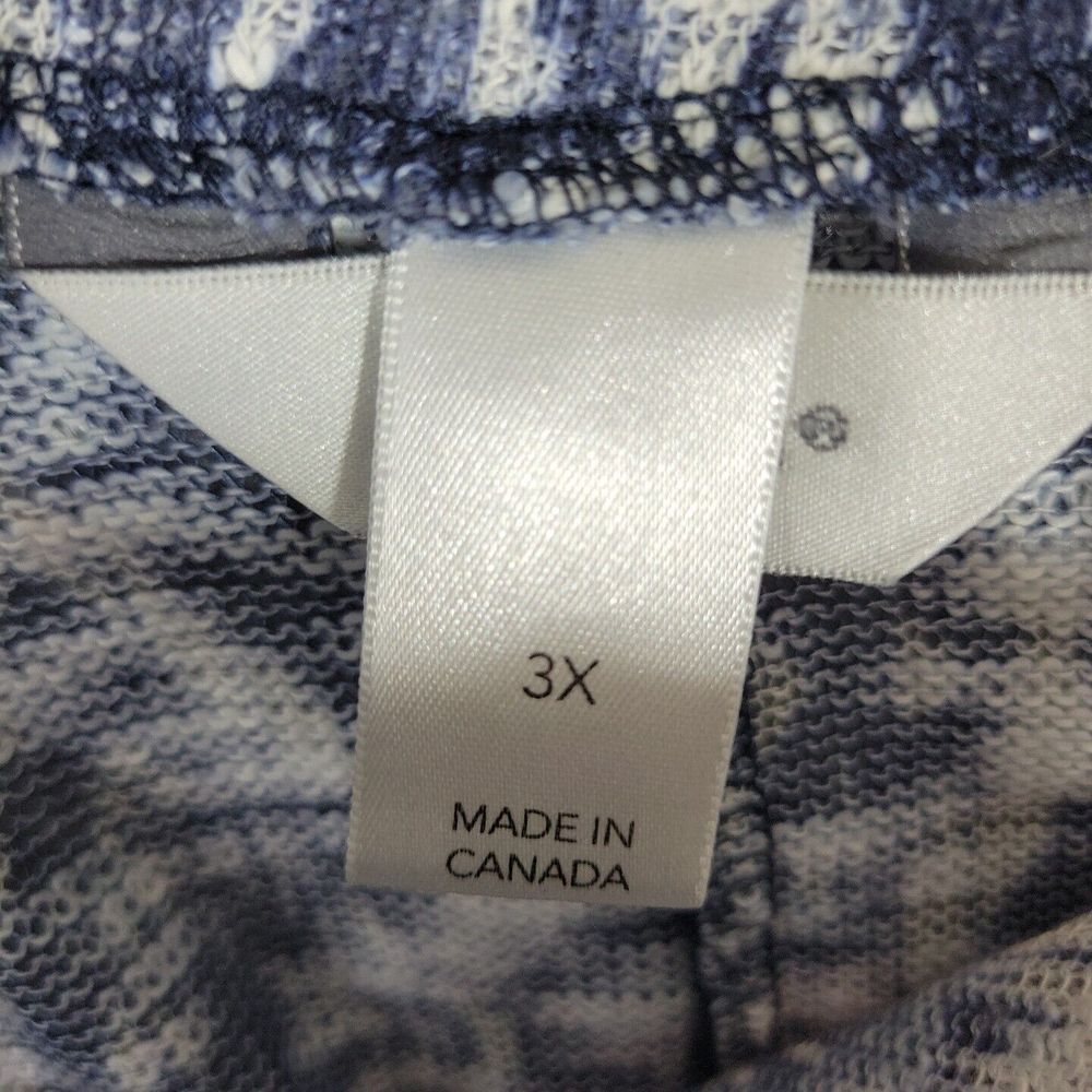 CJ Banks Womens Pullover Blouse Sheer Short Sleeve Blue Plus Size 3X - Picture 3 of 10